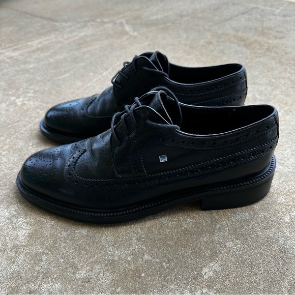 Pierre Cardin Paris Leather Black Oxford Men’s Size 41 - Picture 3 of 14